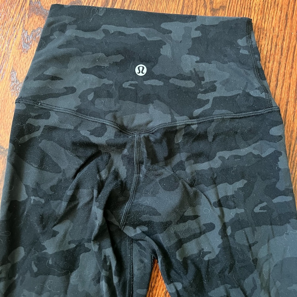 Lululemon Black/Grey Camo Leggings